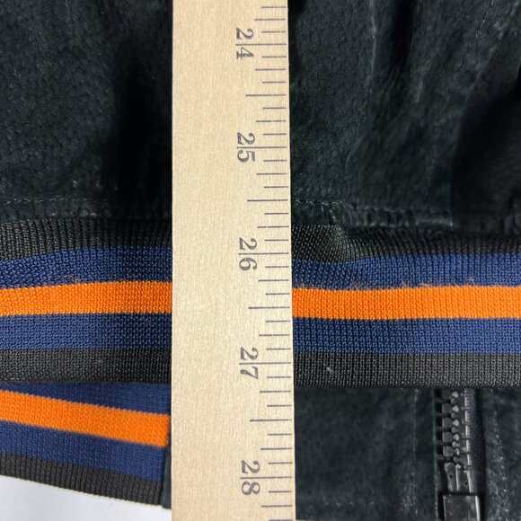 Essex Illinois Fighting Illini Leather Suede Jacket Extra Large Black Full Zip - Picture 13 of 15